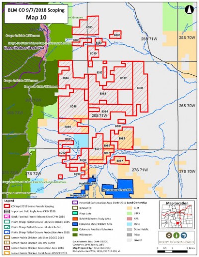Wolf Springs Oil and Gas Proposal area map